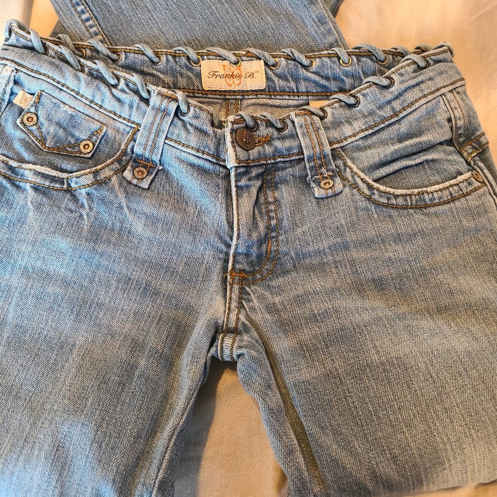 Frankie B. Jeans, Size 2, Low Rise, Flare